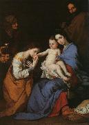 Jusepe de Ribera The Holy Family with Saints Anne Catherine of Alexandria china oil painting reproduction